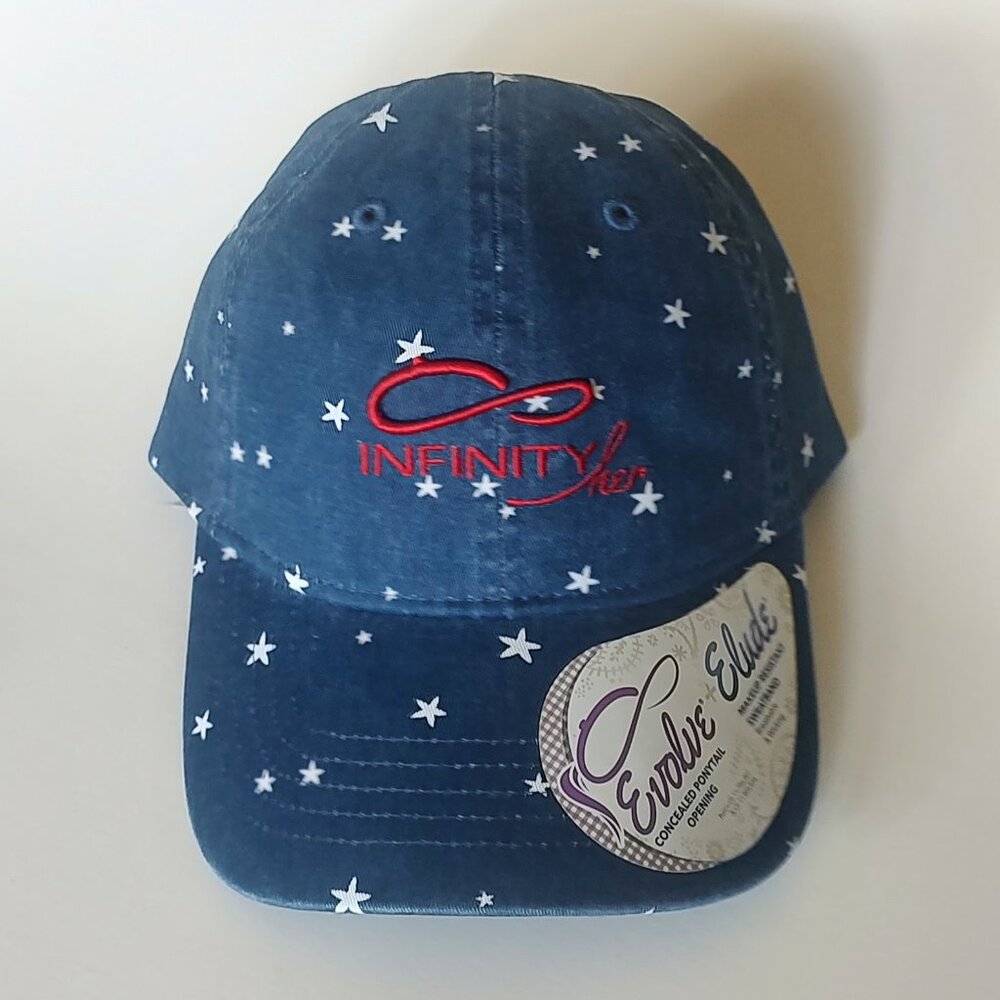 New Infinity Her Women’s Cap Hat Makeup Resistant Band Fashion Undervisor Blue